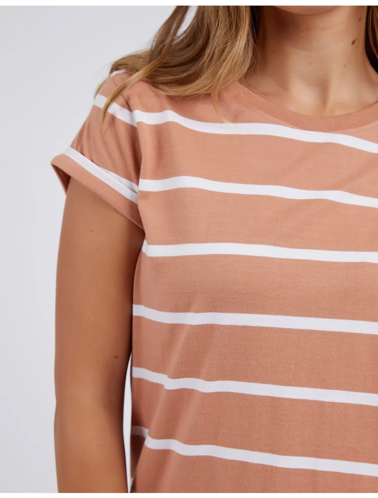 Manly Stripe Tee ~ Clay