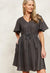 Halcyon Tie Dress ~ Oyster