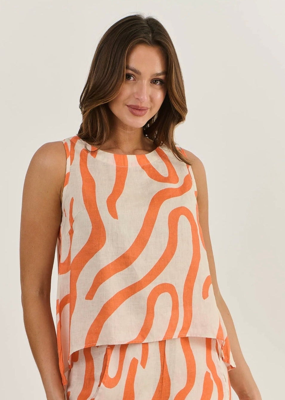 Linen Tank ~ Tamarind Slice