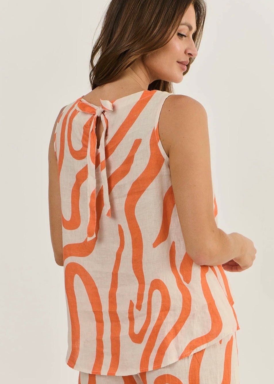 Linen Tank ~ Tamarind Slice