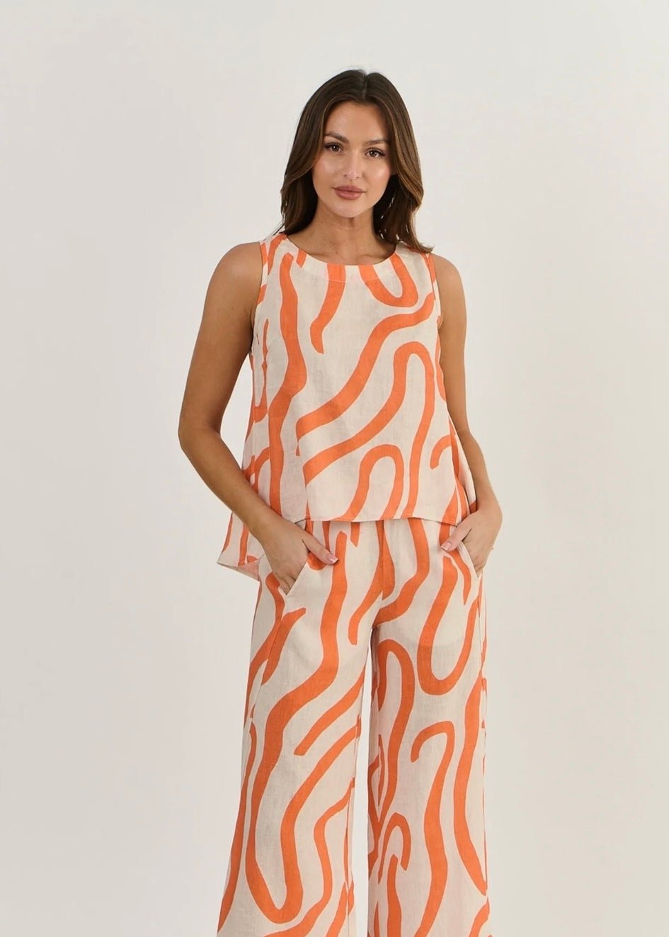 Linen Tank ~ Tamarind Slice