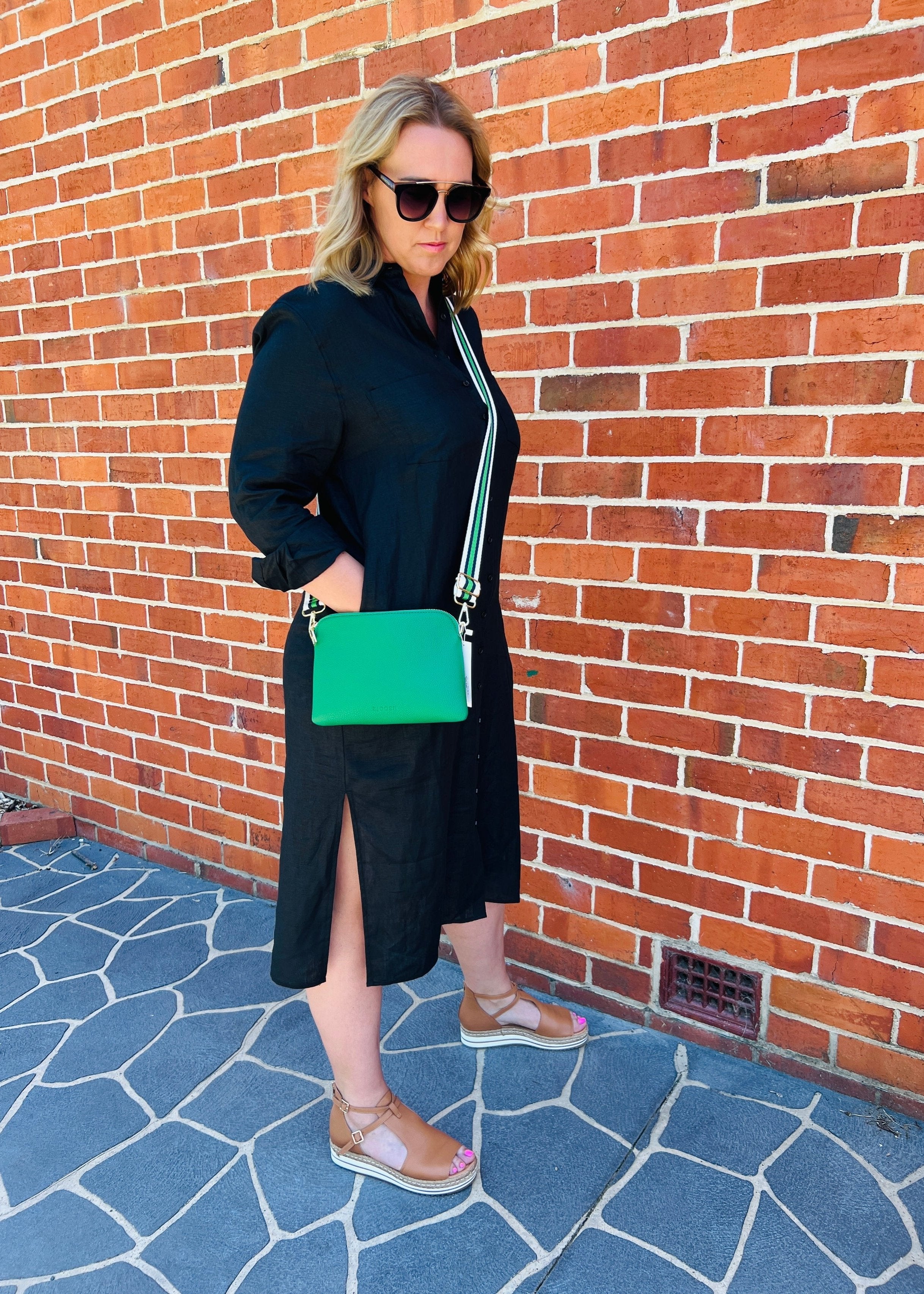 Boyfriend Linen Dress ~ Black