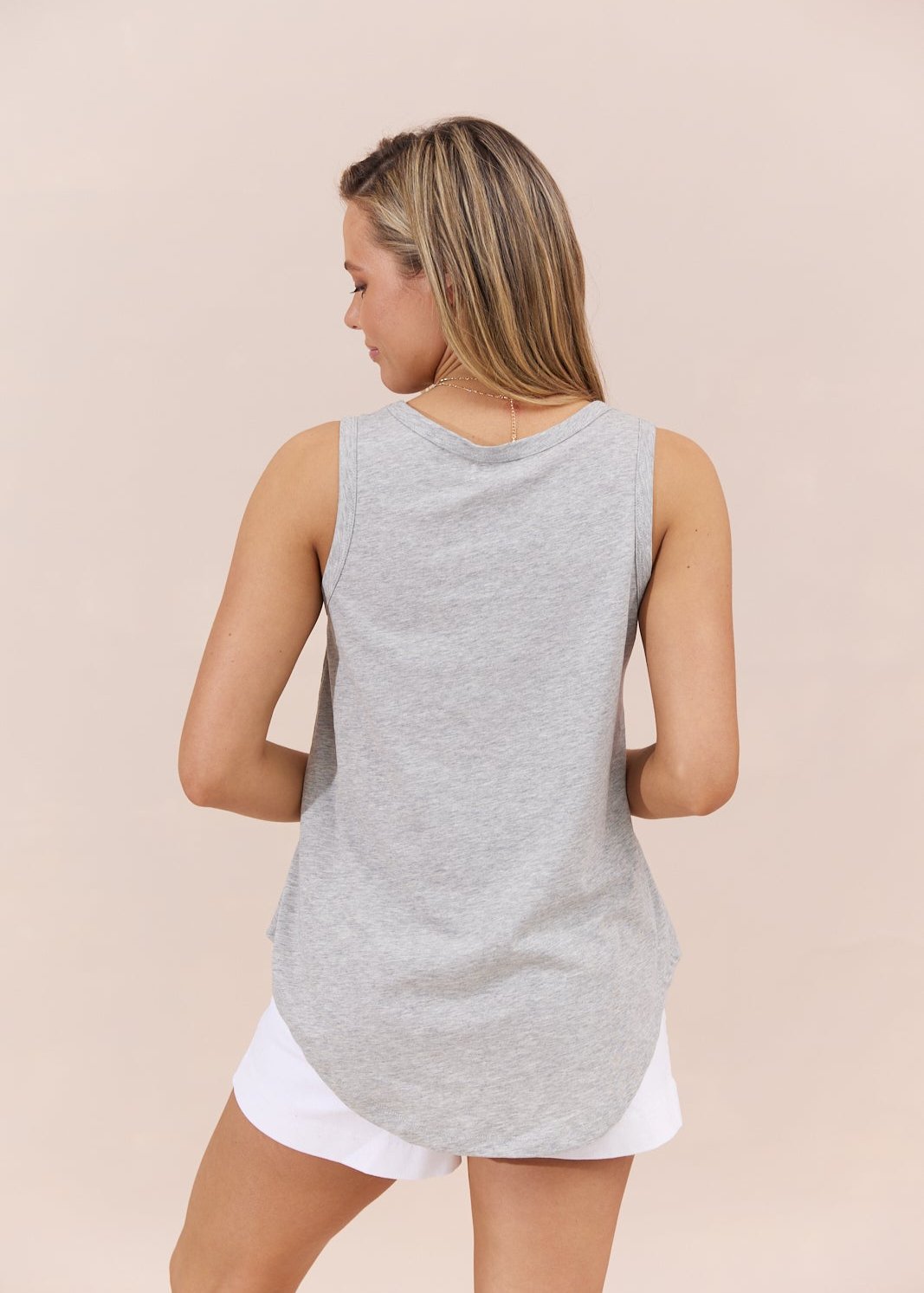 Ava Singlet ~ Grey Marle