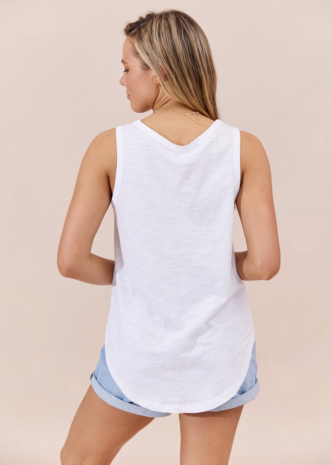 Ava Singlet ~ White
