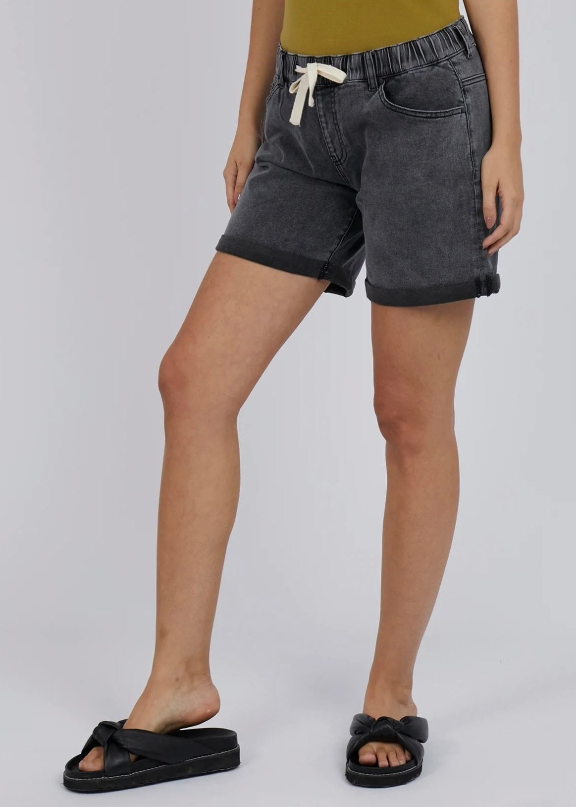 Gabriele Jogger Short ~ Washed Black