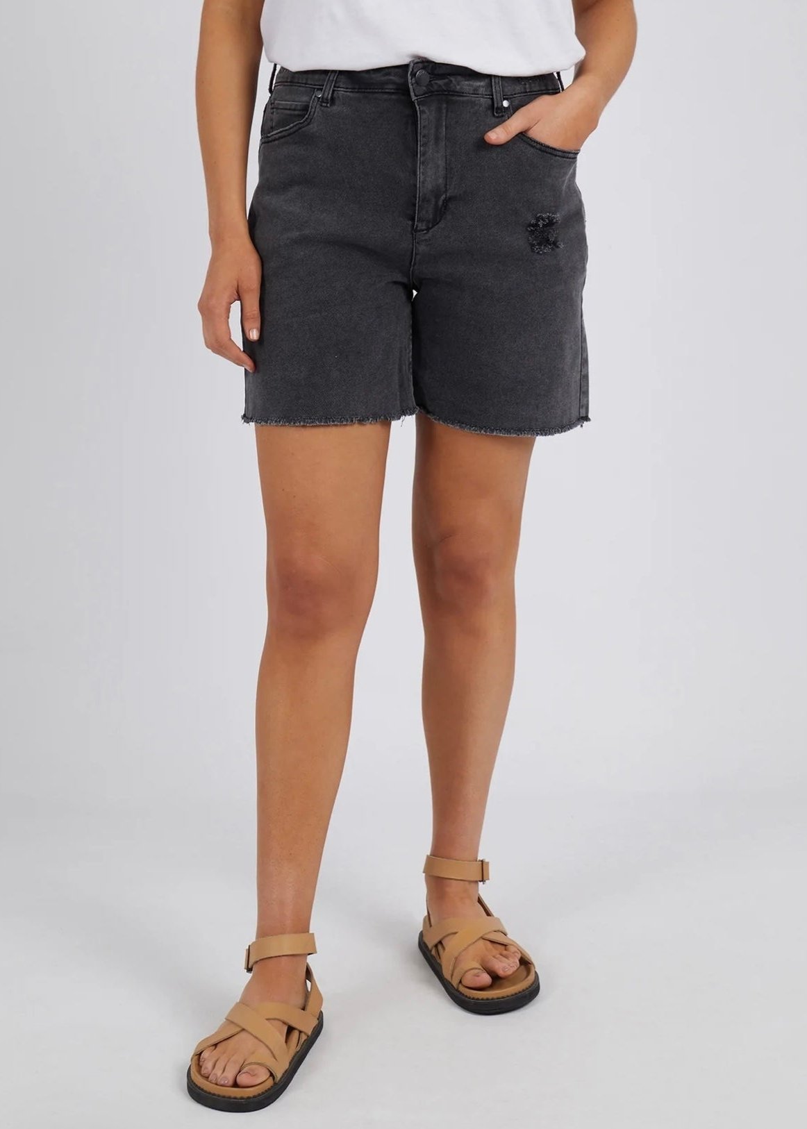 Amble Short ~ Washed Black