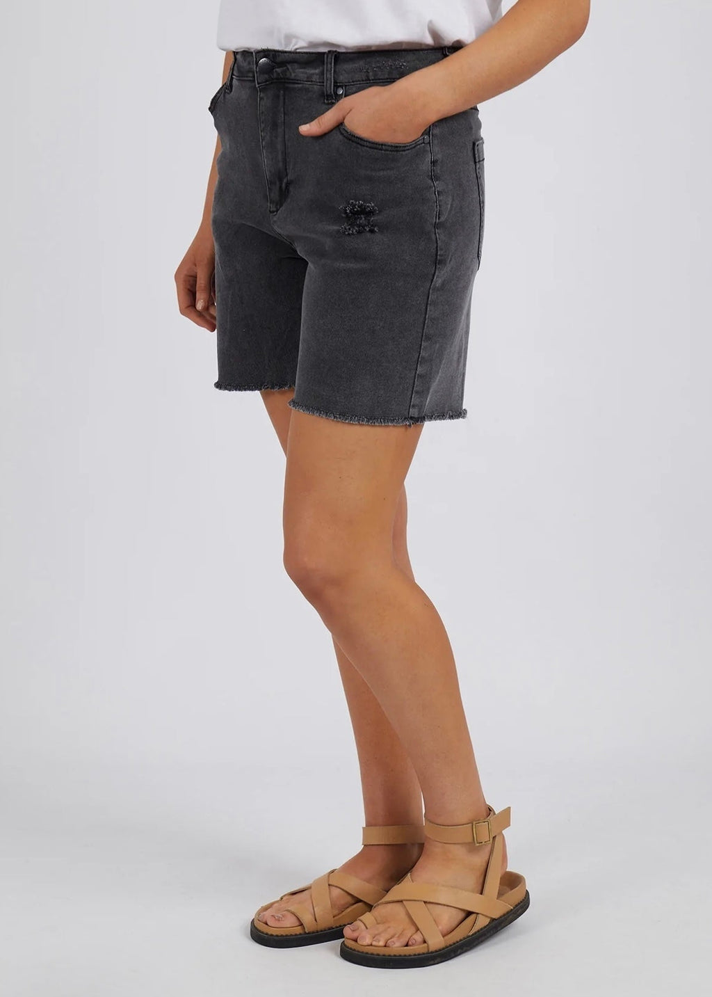 Amble Short ~ Washed Black