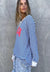 Laguna L/S Top ~ White/Blue