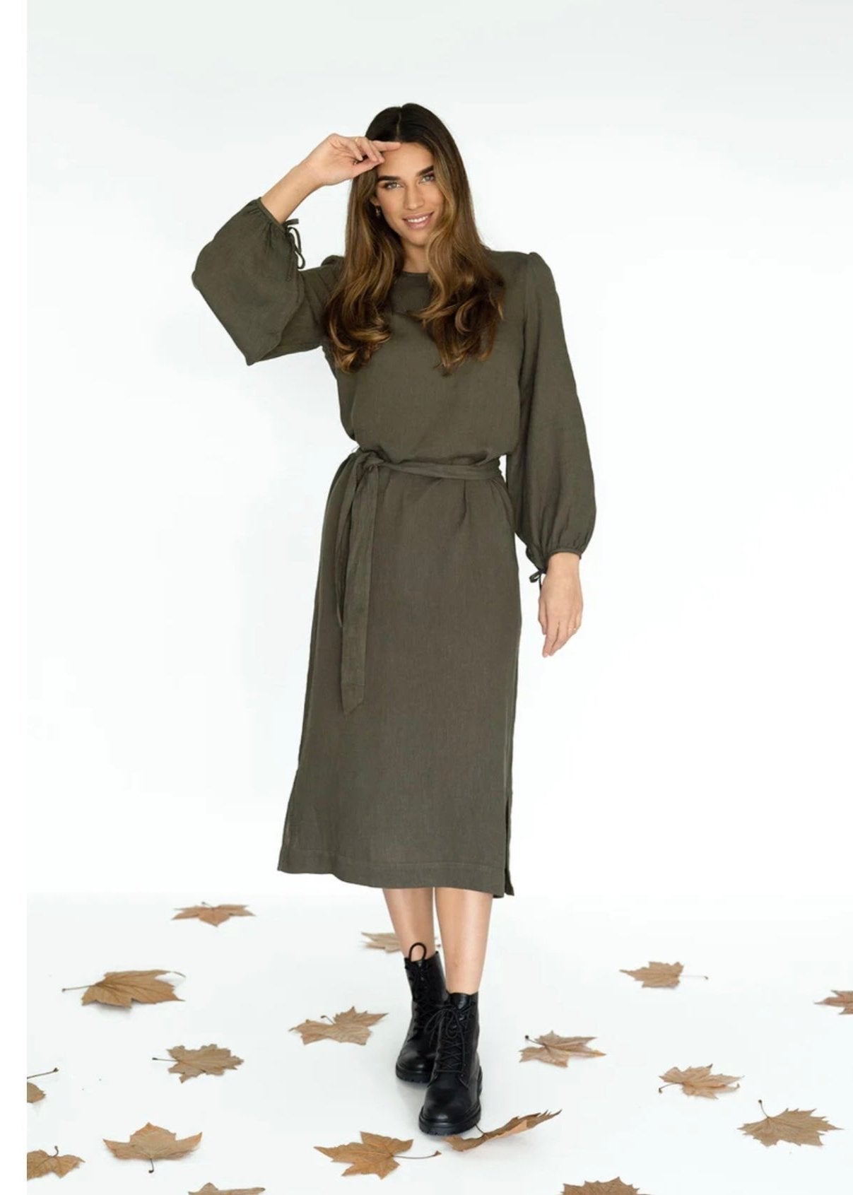 Yvette Dress ~ Moss