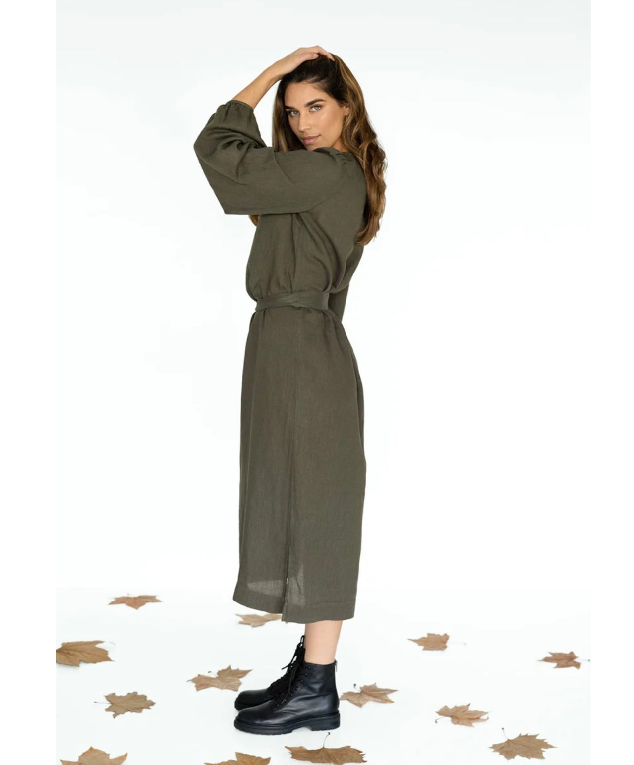 Yvette Dress ~ Moss