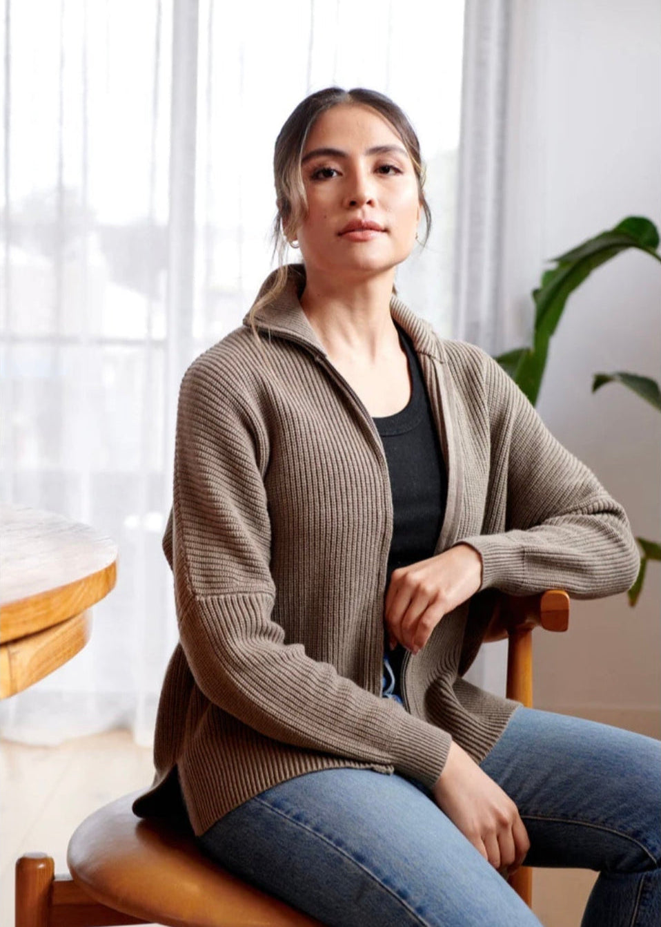Zadie Knit Cardigan ~ Seed