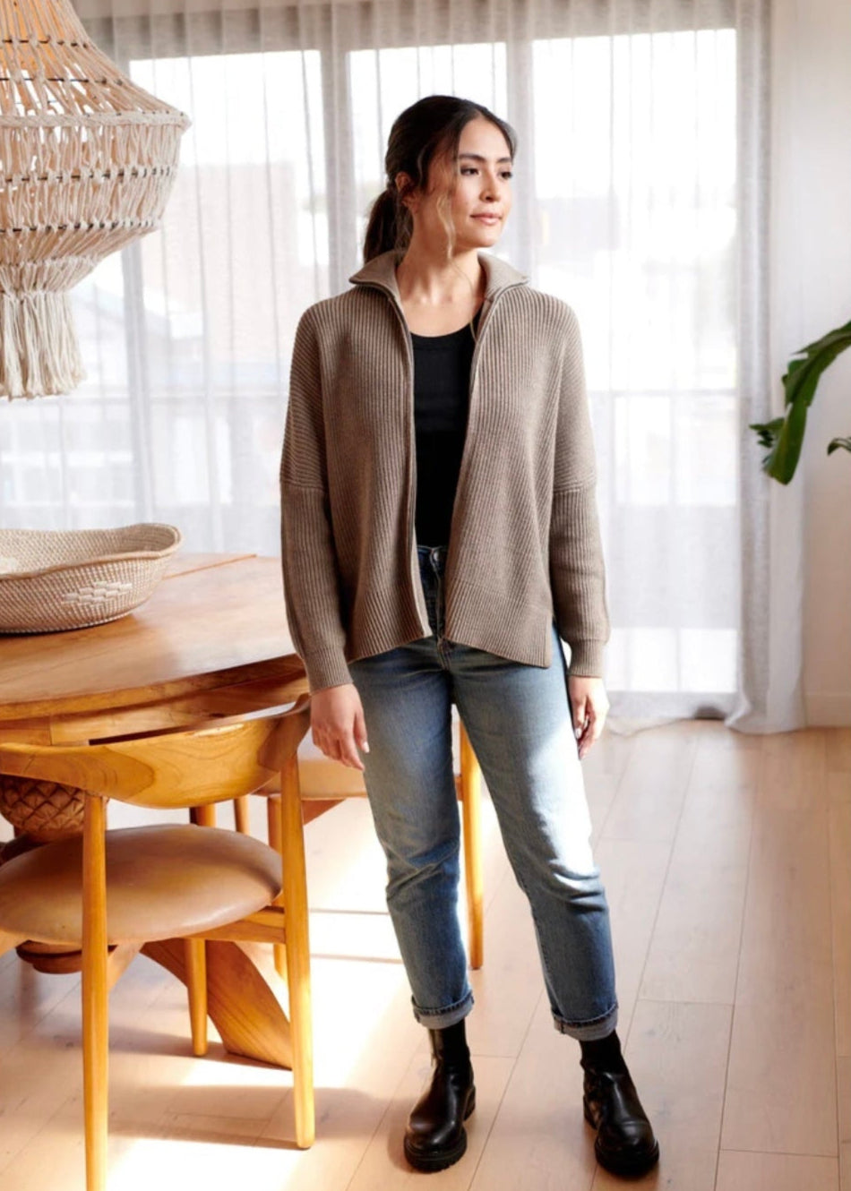 Zadie Knit Cardigan ~ Seed