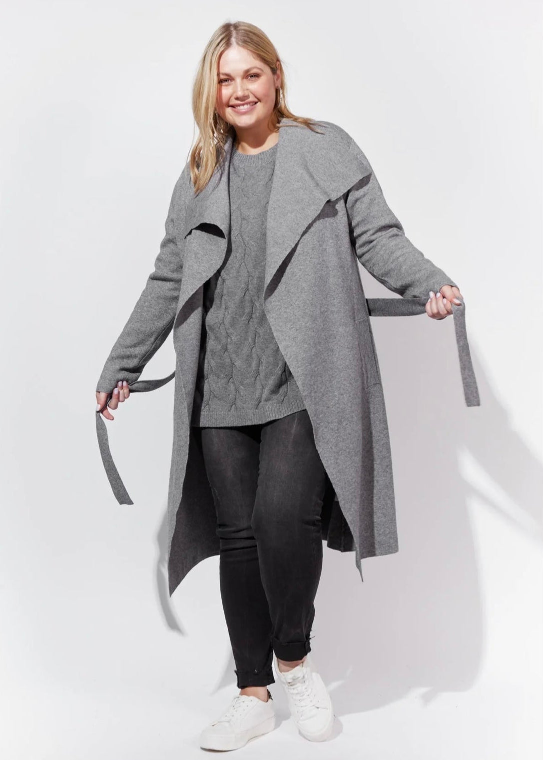 Tivoli Long Cardigan - Nickel