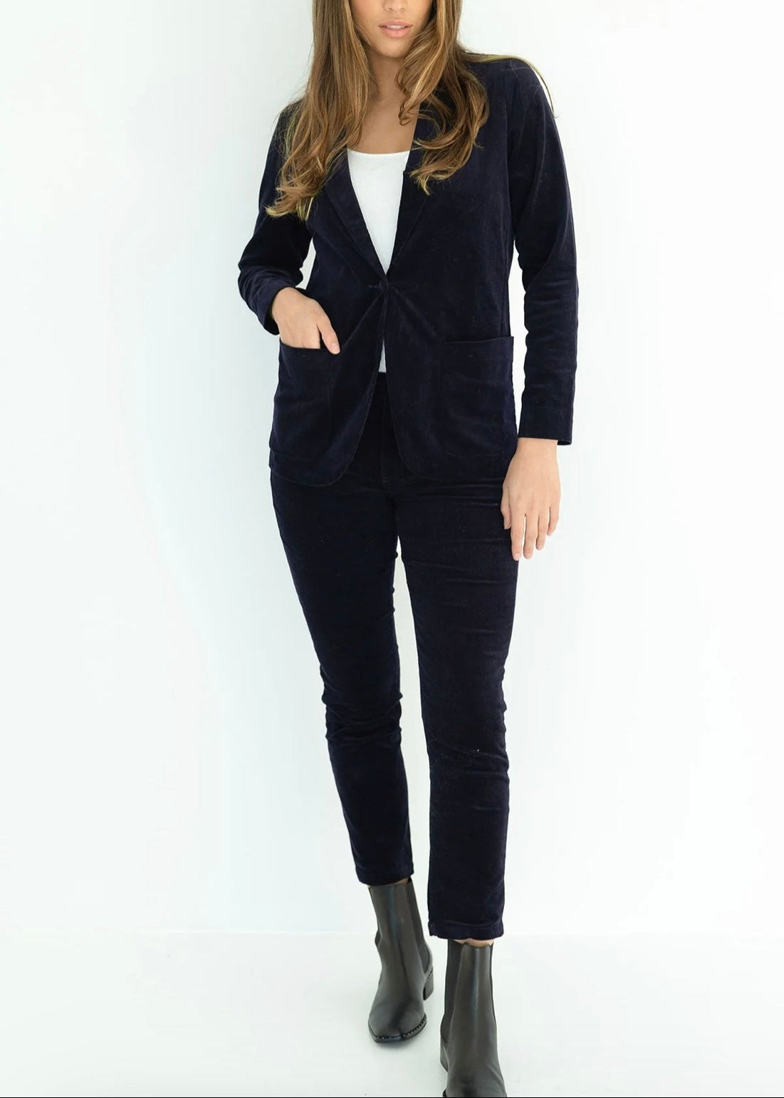 Queen Cord Jeans ~ Indigo