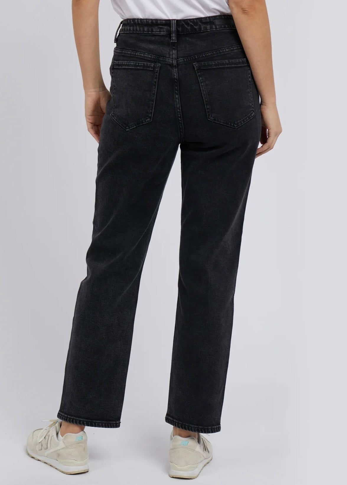 Enmore Wide Leg Jeans ~ Washed Black