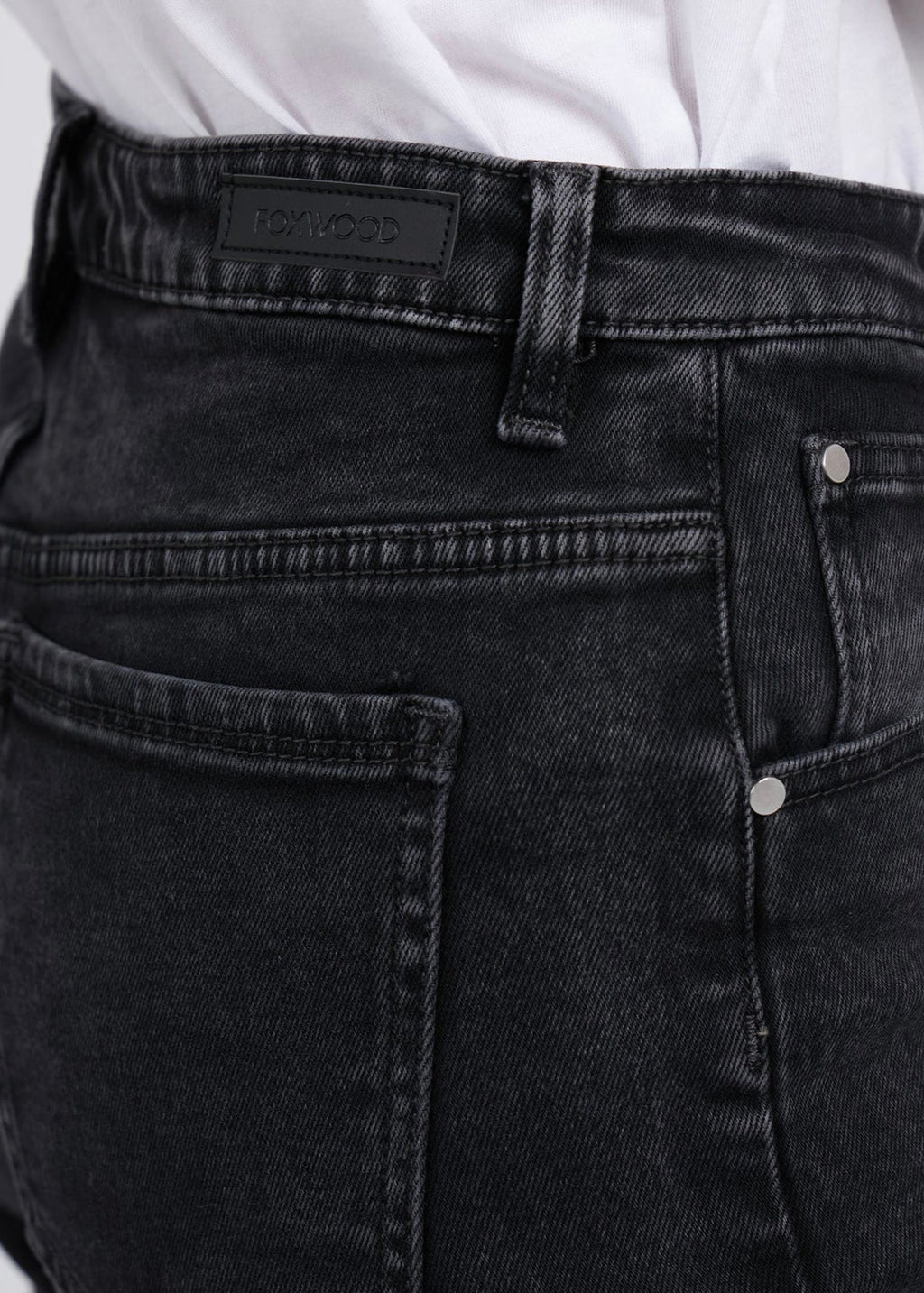 Enmore Wide Leg Jeans ~ Washed Black