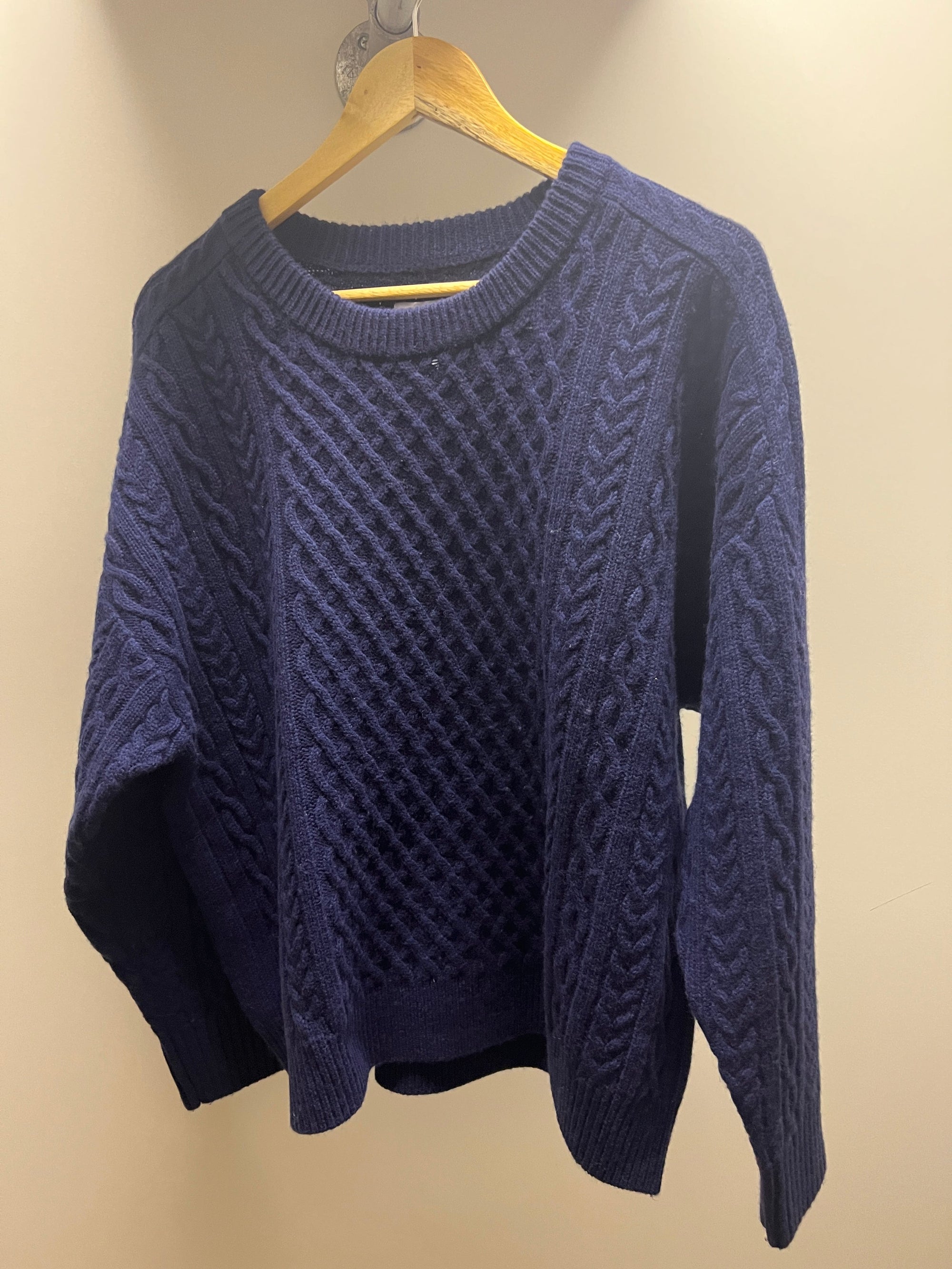 Merino Ivy Pullover ~ Navy