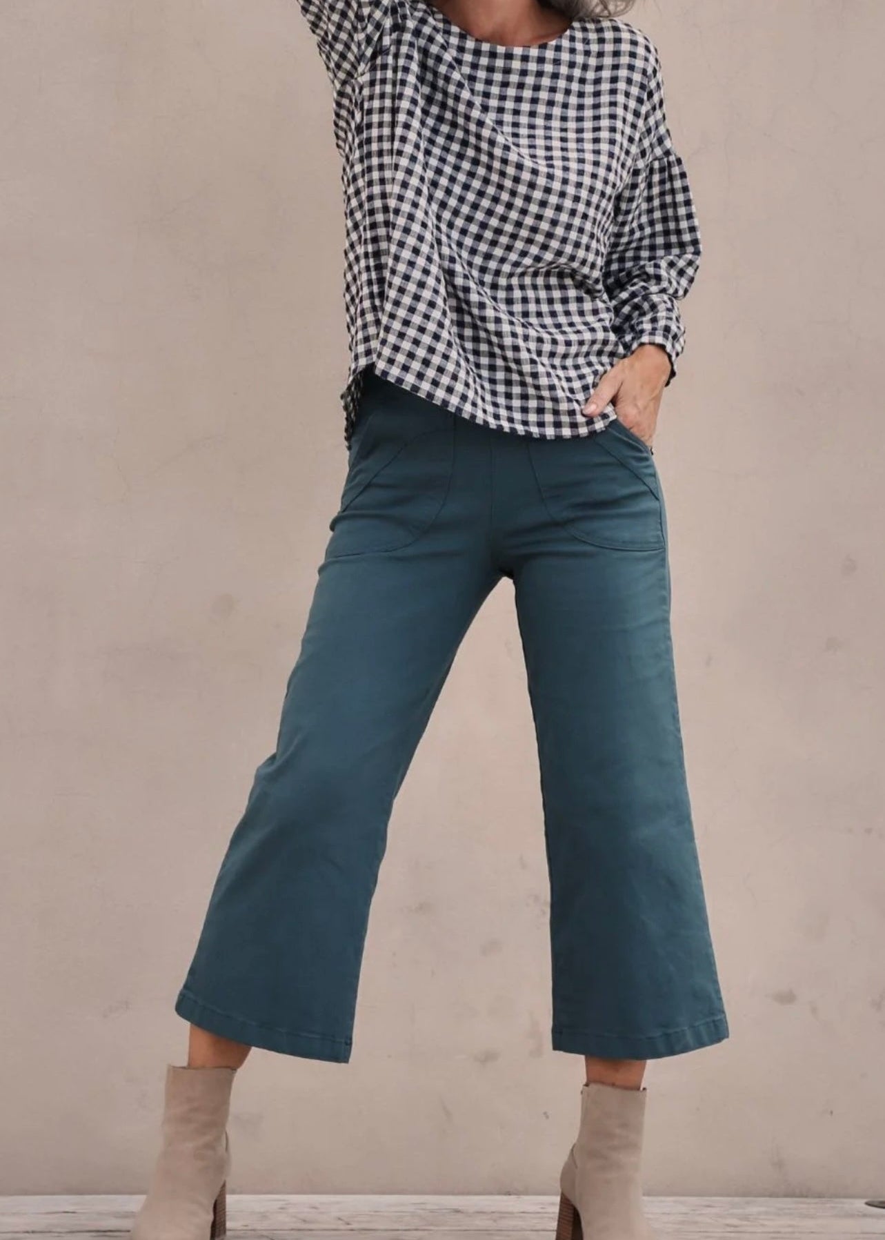 Peggy Canvas Pants ~ Teal